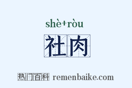 社肉是什么意思的图片